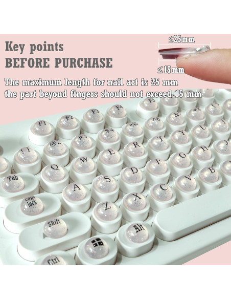 Elevador de Teclas para Teclado Ivaso - Hemisferio Rosa, 128 Pcs