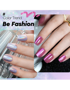 Uñas Postizas Cortas Jofay Fashion 160 Pcs Diseño Aurora 2