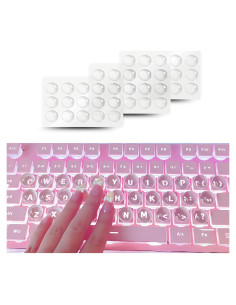 Pegatinas de Teclado Elevadas NadyType 90 PCS Ultra-Transparentes