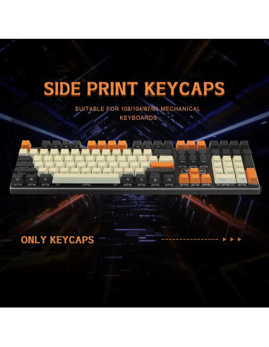 Conjunto de Teclas PBT Happy Balls para Teclado Mecánico 61/87/104/108