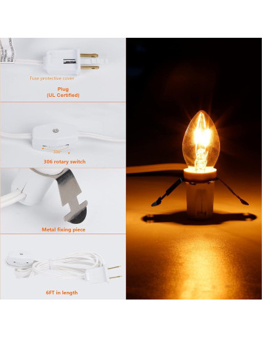 Cordón de Accesorio Waterglide 2 Pack con Bombilla Clara 1.83m