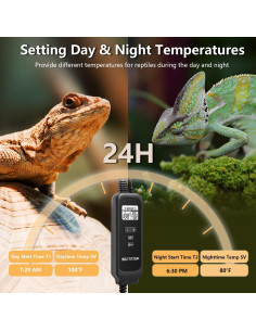 Lámpara de Calor Termostática REPTITRIP 5.5" para Reptiles 2