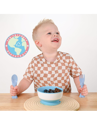 Set de Utensilios para Niños Cuchara la la - 2 Piezas Azul