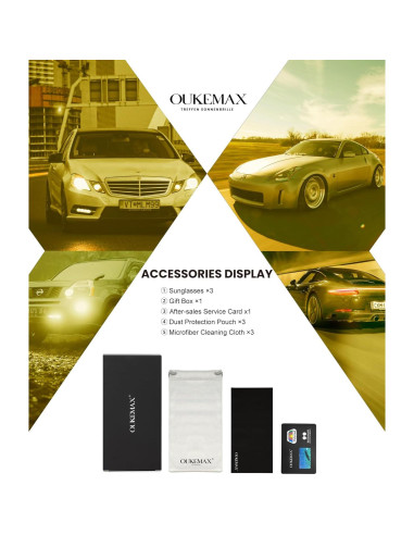 Gafas de sol polarizadas OUKEMAX UV400 unisex 3 paquetes