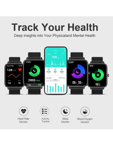 Reloj Inteligente Choiknbo 1.83" Fitness Monitor IP68