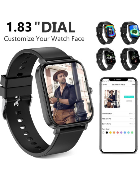 Reloj Inteligente Choiknbo 1.83" Fitness Monitor IP68