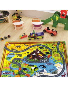 Alfombra de Juguete KC Cubs 3x1.5m Safari Animal Educativa 2