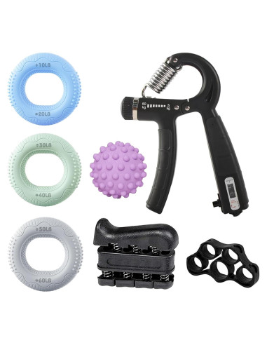 Kit de Entrenador de Fuerza de Agarre NILAIWO 7 PCS