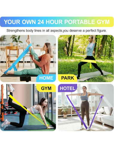 Bandas de Resistencia Fsawdnn - Set de 3 Niveles para Ejercicio