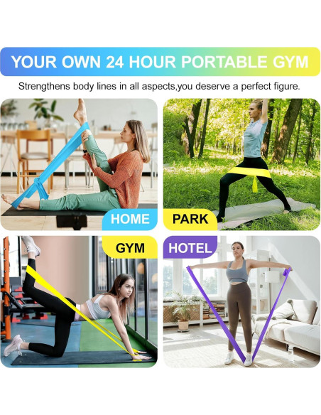 Bandas de Resistencia Fsawdnn - Set de 3 Niveles para Ejercicio Bandas de Resistencia Fsawdnn - Set de 3 Niveles para Ejercicio