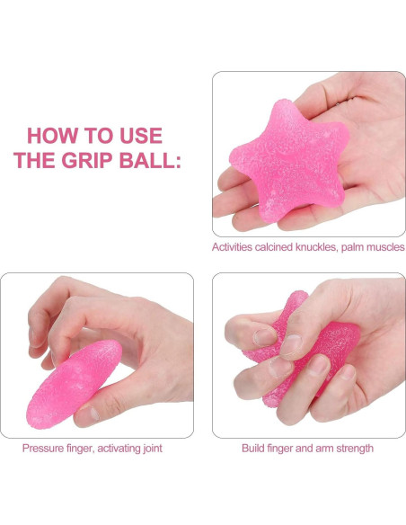 Bolas de Ejercicio para Manos FMELAH - Alivio de Estrés 3 Niveles