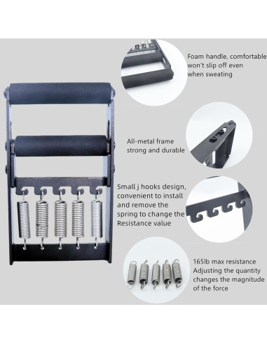 Dinamómetro de mano MARLANG ajustable 30-165lb (13.6-74.8kg) metal