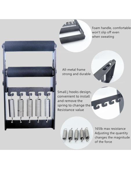 Dinamómetro de mano MARLANG ajustable 30-165lb (13.6-74.8kg) metal