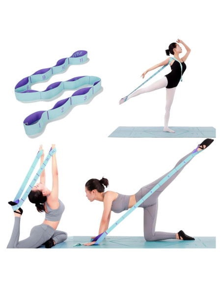 Correa de Estiramiento Elástica QidaiaLuck 11 Bucles Ajustables