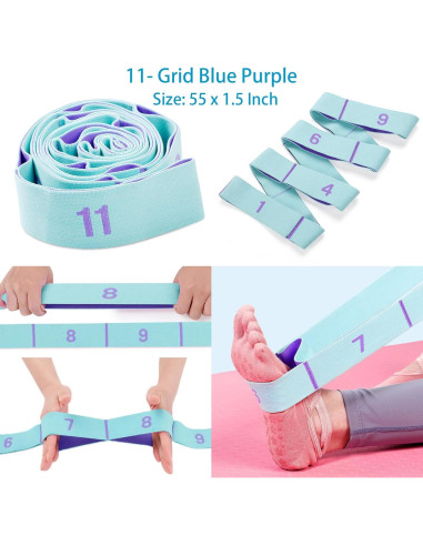 Correa de Estiramiento Elástica QidaiaLuck 11 Bucles Ajustables