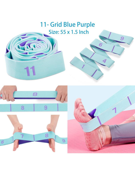 Correa de Estiramiento Elástica QidaiaLuck 11 Bucles Ajustables