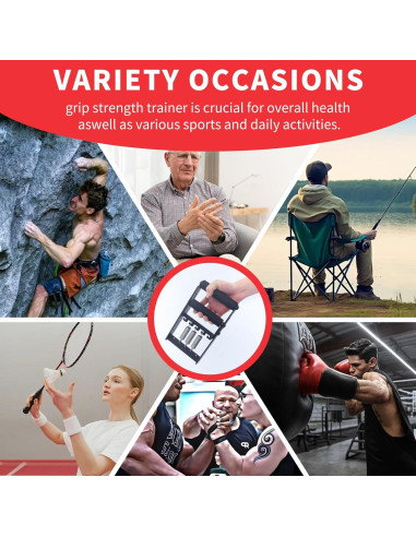 Dinamómetro de mano MARLANG ajustable 30-165lb (13.6-74.8kg) metal