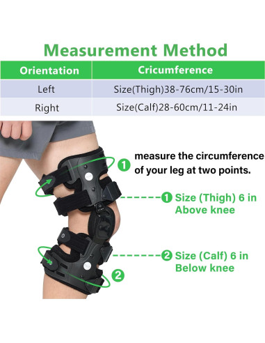 Férula Descompresora de Rodilla Orthomen Izquierda para Osteoartritis