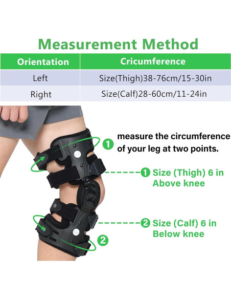 Férula Descompresora de Rodilla Orthomen Izquierda para Osteoartritis