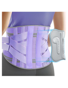 Faja de Soporte Lumbar Rakiie para Mujeres Talla M Púrpura