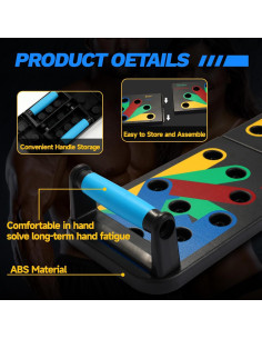 Tabla de Flexiones 9-en-1 SKGNKLIG - Entrenamiento Multifuncional 2