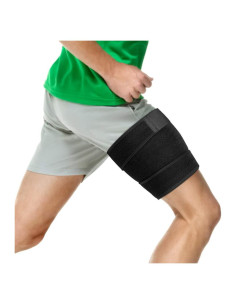 Faja de Soporte para Muslo Wohuu - Compresión Ajustable Negra