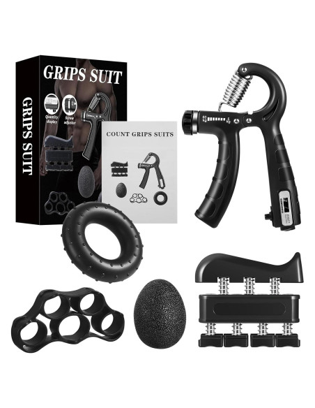 Kit de Entrenadores de Fuerza de Agarre MTCJSLA 5 Piezas