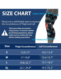 Férula Ortopédica para Rodilla Nvorliy - Ajuste Pequeño Izquierda 2