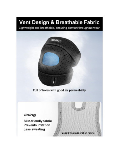 Férula de Rodilla SUJAYU con Soporte de Silicona - Alivio Dolor