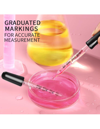 Cuentagotas de Vidrio Teenitor 20 Piezas 1 mL para Aceites