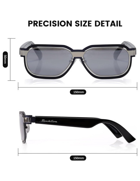 Gafas Bluetooth Mopink 3005C3 Gris, Protección UV400, 5h Música