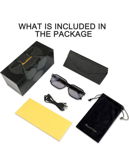 Gafas Bluetooth Mopink 3005C3 Gris, Protección UV400, 5h Música