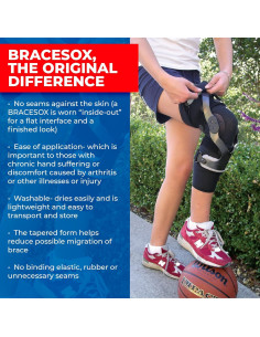 Manga de Rodilla Bracesox 2X-Grande Supplex/Lycra - 1 Unidad 2