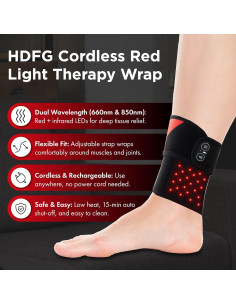Almohadilla de Terapia de Luz Roja HDFG - Portátil y Recargable 2