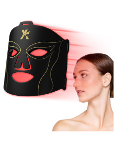 Máscara de Terapia de Luz Roja YKeluxon 6000mAh Facial Portátil