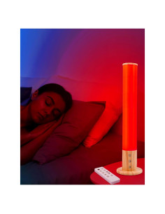 Lámpara de Noche GlowPillar con Luz Roja y Control Remoto
