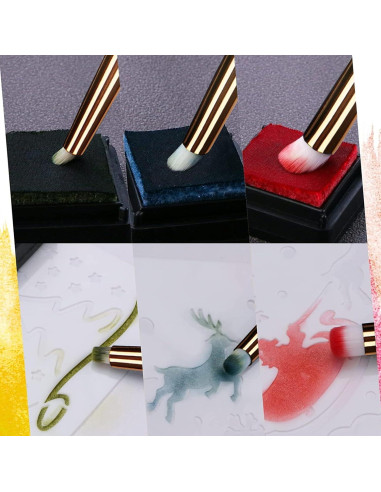 Cepillos de Pintura Miniatura UNIMEIX 12 Piezas Detalle