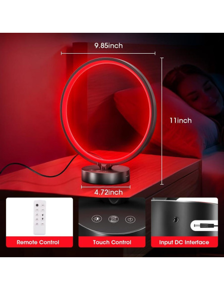 Lámpara de Terapia de Luz Roja Treybair R9 670nm 5 Niveles Brillo