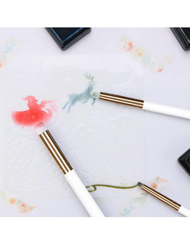 Cepillos de Pintura Miniatura UNIMEIX 12 Piezas Detalle