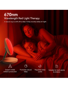 Lámpara de Terapia de Luz Roja COMSYNC RT012 670nm USB 2