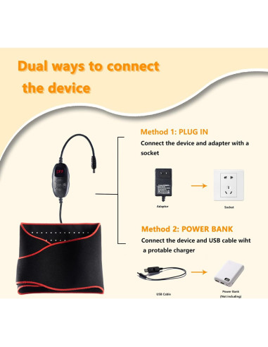 Cinturón de Terapia de Luz Roja TUUKO 132 cm Alivio Dolor