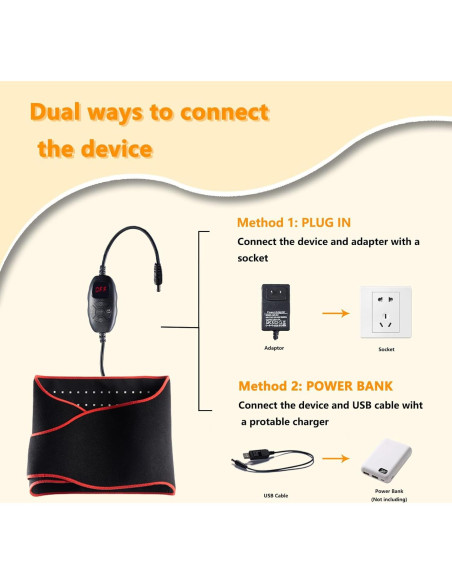 Cinturón de Terapia de Luz Roja TUUKO 132 cm Alivio Dolor