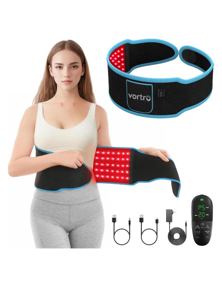 Cinturón de Terapia de Luz Roja Vortro 150 LED 660nm 850nm