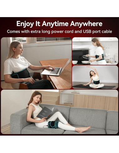 Cinturón de Terapia de Luz Roja Vortro 150 LED 660nm 850nm