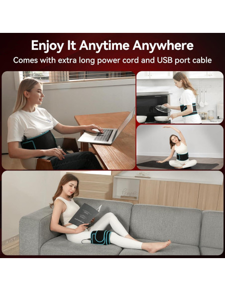 Cinturón de Terapia de Luz Roja Vortro 150 LED 660nm 850nm