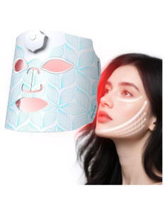 Máscara de Terapia de Luz LED WEETALL 7 Colores Cuidado Facial