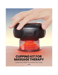 Kit de Ventosas Eléctricas 5-en-1 EURPMASK - Alivio Dolor y Calor 2