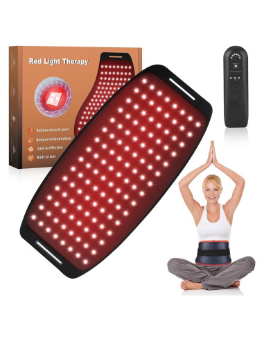 Cinturón de Terapia de Luz Roja Muuruu 660nm y 850nm Portátil