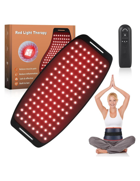 Cinturón de Terapia de Luz Roja Muuruu 660nm y 850nm Portátil