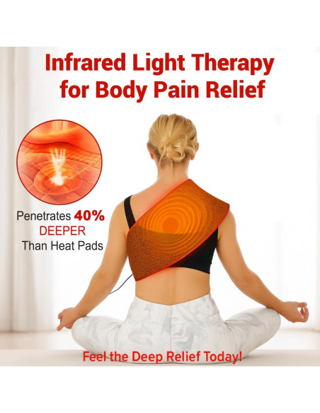 Cinturón de Terapia de Luz Roja Muuruu 660nm y 850nm Portátil